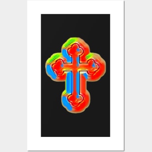 Cross Christian Pop Art Design Posters and Art